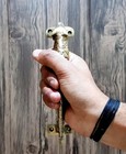 Set Of 2 Antique Look Golden Brass Jaguar tiger Door Pull  Door Handle