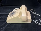 Vintage Telephone Rotary Dial  Made In Usa Beige Clean  Phone Dial Up