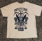       motley Crue 2014 Final Tour T Shirt All Bad Things Must Come To An End Xl      