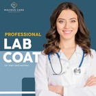 Professional Unisex Lab Coat White Cotton Poly Medical Doctor Nurse Laborator   