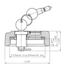 Freightliner M2 Fuel Tank Cap Fits Small 2 5  Id Locking Oe  0334467000 Only