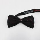 Italo Ferretti Nwb Bow Tie   Cummerbund Set Black With Red Swarovski Crystal