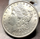 1900 Morgan Silver Dollar Lustrous White Choice Bu Coin 001