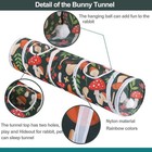 Mechpia Rabbit Toys  Large Bunny Hideout Tunnel And Tube With Chew Toys For R