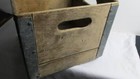 Vintage Antique Milk Bottle Wood Box Crate Clover King West Seneca Ny
