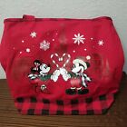 2019 Disney Parks Mickey Mouse   Minnie Christmas Canvas Tote Bag Holiday Gift