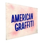 Vintage 1970s Handmade  american Graffiti  Movie Theatre Title Lobby Card Sign