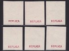 Spain 1855-60 Queen Isabella High Value Stamps Mnh Reproduction Stamp Sv