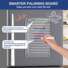 2 Pcs Acrylic Magnetic Dry Erase Board For Fridge  12 x8  Clear Magnetic To Do