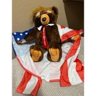 Trumpy Bear Deluxe Original 22    Plush W  American Flag Cape Donald Trump 