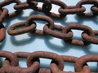 28 Inch Rusty Boat Anchor Chain Tiki Hut Bar Nautical Decor Steampunk  ac246d 