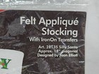 J   P Coats Silly Santa Felt Applique 18  Christmas Stocking Kit  28135     New