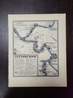 1930 Map Of Pittsburgh Fortune Magazine Color Print Advertising Decorative