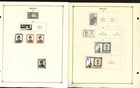 Brunei Stamp Collection On 12 Scott International Pages  1946-1976