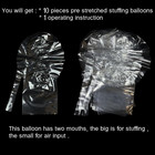 Large Clear Balloons For Stuffing  10pack Big Extra Wide Mouth Bubble Bobo Ballo