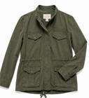 Hinge By Nordstrom Olive Green Utility Cargo Jacket Military Style - Size Medium