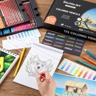 172 Colored Pencils Set  Soft Core Pencils For Coloring   Drawing