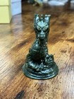 Chinese Exquisite Green Jade Hand-carved Dragon Lucky Statue
