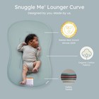 Snuggle Me   Baby Lounger Curve 0-6 Months - Premium Organic Cotton With Foam