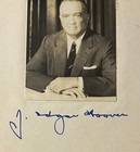 J  Edgar Hoover Signed Photo Fbi Director Authentic Vintage Autograph 1960s