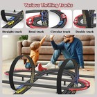 Slot Racing Car Track 32ft Electric Powered Race Tracks Sets For Boys And Kid   