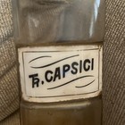Antique Apothecary Glass Bottle Stopper  Pharmacy Label Tincture Lycopodium