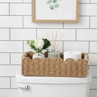Paper Rope Storage Basket With Handles Neutral For Toilet