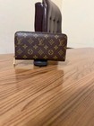 Ega Louis Vuitton Monogram Zippy Zip Around Long Wallet Purse Brown 6cg1894