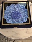 Authentic Persian Minakari Enamel Plate 8    Hand Painted Copper Art With   