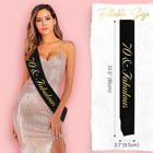 70th Birthday Sash For Women - 70 And Fabulous Black Birthday Party Decorations