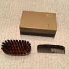 Vintage Moustache Grooming Set Made In W  Germany Brush Comb Plastic Case 