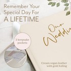 Your Perfect Day Wedding Photo Album  gold cream      Blank Wedding Scrapbook