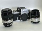  workhorse  Nikon F Photomic Ftn Film Camera W nikkor 2-lens Bundle  tested 