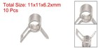 10pcs Spring Hose Clamp 65mn Steel 4mm Low Pressure Air Clip Nickel Plated