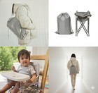 Bizzu Folding Booster Seat Baby Toddler Chair W  Tray Travel Bag New