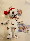 Ty 1998 Holiday Teddy The Bear Beanie Baby Mint With Collector Card And Box 