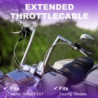 Touring Throttle Cables 43 29  For Electra Street Glide 14   Bar 2000-2006