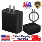    45w Type Usb C Super Fast Wall Charger 6ft Cable For Samsung Galaxy S22 S23 S21