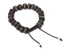 Black Tibetan Prayer Beads Healing Bracelet Adjustable Wrist Mala Yoga Bracelet