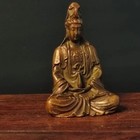 Authentic Bronze Damo Buddha Statue Ancient Chinese Artifact Tibet 19th Century