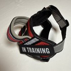 Official Esa Service Animal Dog Harness Vest Xs Red Black Reflective Padded 