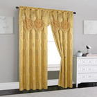 Aurora Jacquard Look Curtain Panel Set With Attached Valance 54  X 84 Inch  set