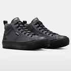 Converse Malden Street Boot Mid Leather Dark Gray Matter Black Waterproof Men  s