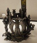 Vintage Perth Pewter Wizard Magic Mist Castle James Lane Casey Sculpture Heavy
