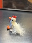 Vintage Russ Berrie Lil Peepers Mini White Rooster Chicken Plush 3 5 