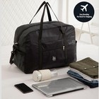 Black Waterproof Carry On Bag  Multi-use Travel Gym Duffle Bag For Men   Women
