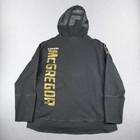 Reebok Ufc Full Zip Hoodie Mens 2xl Conor Mcgregor Gray Black Fighter Walkout