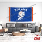 New York Mets Flag 3x5 Ft Banner Mr  Met Logo Grommetsus Seller Free Shipping 