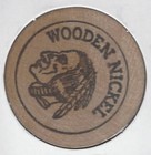 Wooden Dollar   carry This And Never Be Broke   Token  Indian Head Wooden Nickel