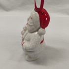 Jolly Santa Claus 1994 Hallmark Showcase Christmas Ornament Crackle Look Vintage